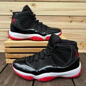 Jordan 11 Retro Playoffs Bred 2019 Sneakers Patent Leather Trainers
